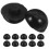 12Pcs Silicone Ethereal Drum Foot Pads Black Stable Drum Support Plug 8