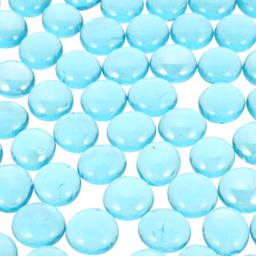 Simulation Small Stone Decorations Glass Beads Blue 1 Bag