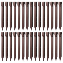 Plastic Stakes For Ground 30pcs Garden Edging Pegs 24.5x2cm