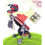 2Pcs Durable Black Stroller Clips Hook and Loop for Buggy Bags 2