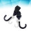 2Pcs Durable Black Stroller Clips Hook and Loop for Buggy Bags 5