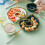 Serving Platter Round Ceramic Dish Decor Home Use 1set 8