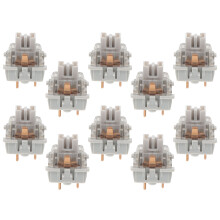 10Pcs Smooth Mechanical Gaming Keyboard Replacement Linear Switch Grey