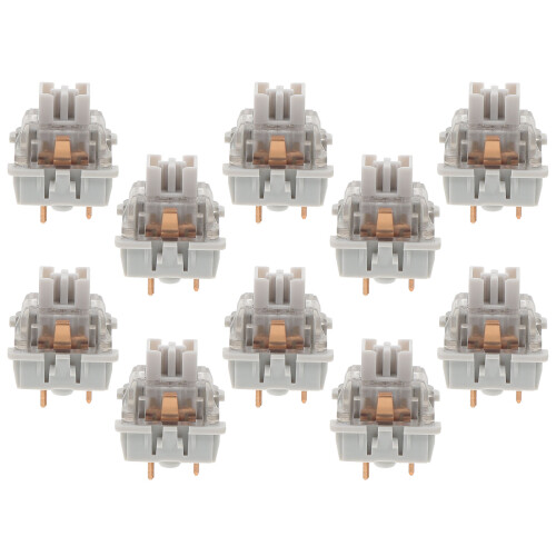 10Pcs Smooth Mechanical Gaming Keyboard Replacement Linear Switch Grey