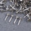 200Pcs Brad Fastener Metal Paper Clips Silver with Compact Storage Box 8
