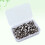 200Pcs Brad Fastener Metal Paper Clips Silver with Compact Storage Box 6
