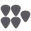 5Pcs Eva Guitar Pick Holders Black Durable Guitar Pick Storage Cases 4