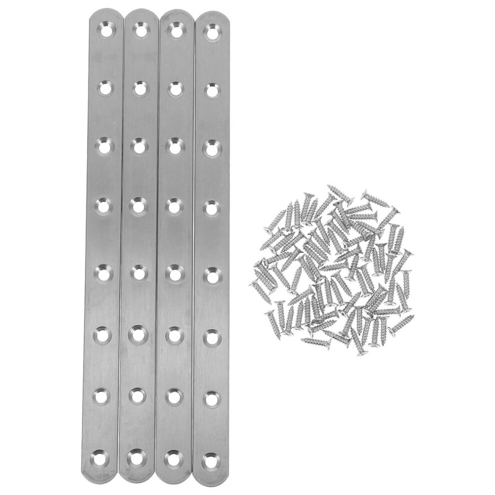 Floating Shelves Brackets Adjustable Flat Mending Plate Silver 3053560839976
