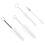 4Pcs Premium Saxophone Mouthpiece Cleaning Brushes Lightweight Durable 8
