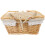 Bread Basket Wicker Beige 1pack For Road Trips 7