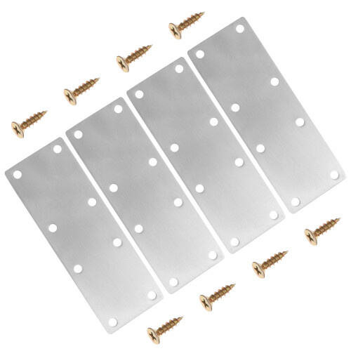 4 Pcs Fixed Plate Connector Metal Fixation Anti-Rust Bracket 2