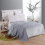 Grey Solid Color Flannel Fleece Blanket Extra Warm for Home Use 9
