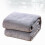 Grey Solid Color Flannel Fleece Blanket Extra Warm for Home Use 10