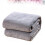 Grey Solid Color Flannel Fleece Blanket Extra Warm for Home Use 2