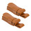2Pcs Leather Harmonica Case Portable Storage Sleeves Brown for Travel 1