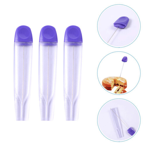 3Sets Metal Cake Tester Sticks Reusable Baking Tools Assorted Colors 2