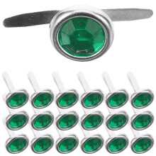 100Pcs Green Iron Craft Brads Large for DIY Paper Fasteners Scrapbook