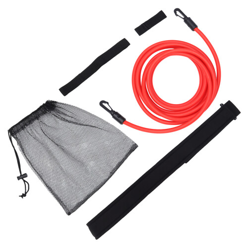 1Set Schwimmwiderstandsband Trainingsgürtel Rot Elastisch Strap Stabil