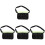 4Pcs Black Oxford Utility Belt with 7 Pockets Adjustable Tool Pouch 3