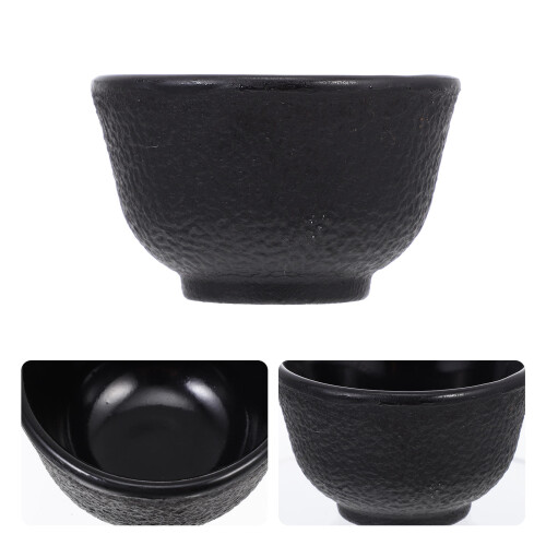 Vintage Tea Cup Cast Iron Black 1pcs 2.0x2.0x1.3in 2