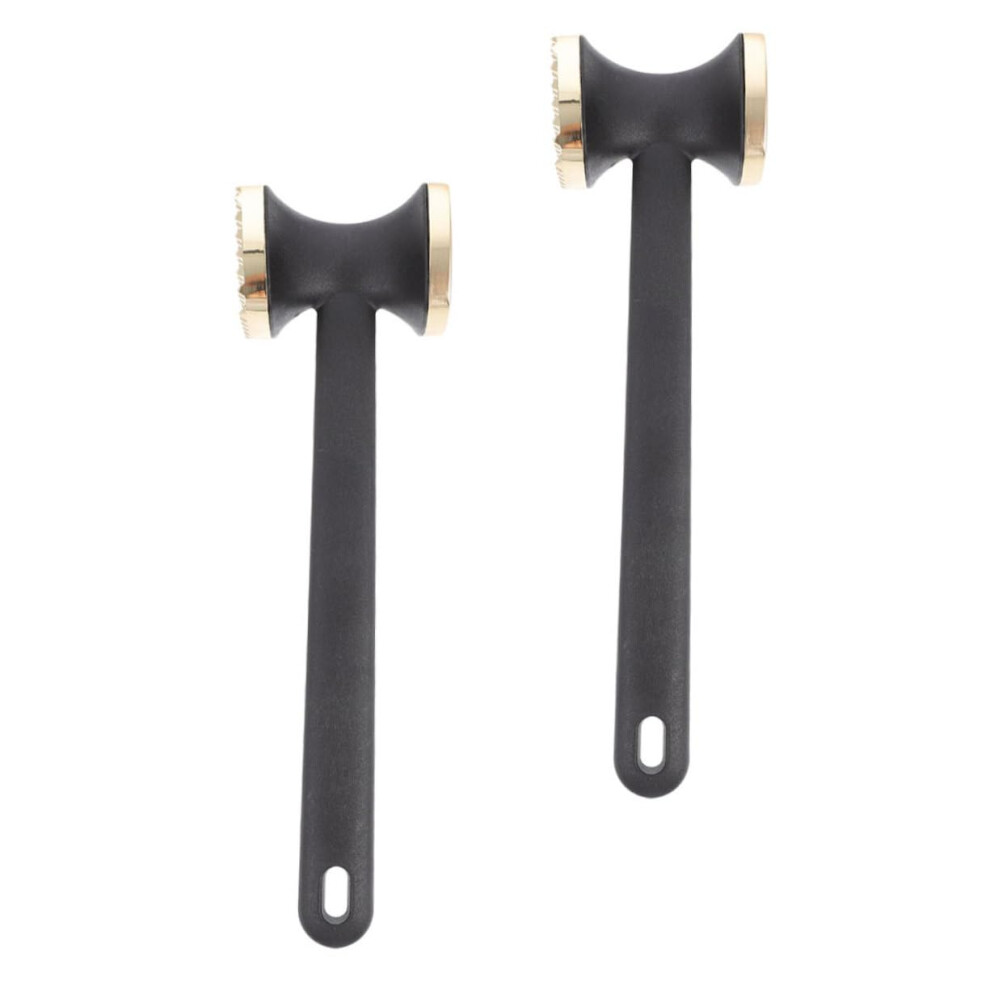 2Pcs Heavy Duty Dual Sided Meat Tenderizer Hammer With Nonslip Grip For Steak And Beef 9070919692260