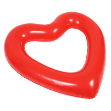 Heart Shaped Pool Float Lounger Inflatable Swimming Ring for Adults Summer Beach Family Fun
