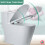 Slow Close Square Toilet Seat with Quick Release White Adjustable Stainless Hinges Durable 3