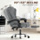 (Grey)Executive High Back Ergonomic PU Leather Recliner 4