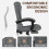 (Grey)Executive High Back Ergonomic PU Leather Recliner 5