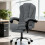 (Grey)Executive High Back Ergonomic PU Leather Recliner 8
