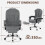 (Grey)Executive High Back Ergonomic PU Leather Recliner 9