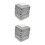 20Pcs Decorative Silver Fence Post Caps for Square Guard Bar Posts 4