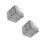 20Pcs Decorative Silver Fence Post Caps for Square Guard Bar Posts 7