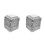 20Pcs Decorative Silver Fence Post Caps for Square Guard Bar Posts 3