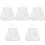 5Pcs Multi-Purpose White Mesh Hanging Bags for Clothespins and Laundry 5