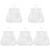 5Pcs Multi-Purpose White Mesh Hanging Bags for Clothespins and Laundry 4