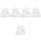 5Pcs Multi-Purpose White Mesh Hanging Bags for Clothespins and Laundry 6