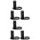 6 Pcs Bicycle Traction Head Connector Steel Rear Frame 5