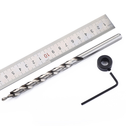 Step Drill Bit Set Silver Hardened Steel for Concrete Wood 2