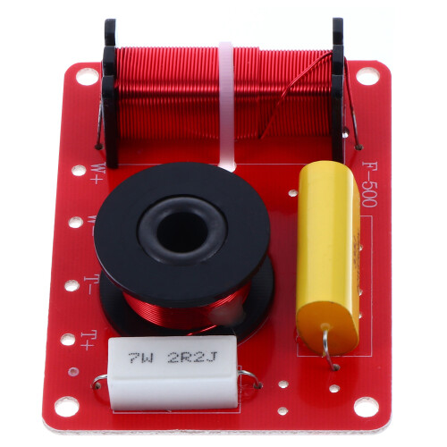 Red Copper ABS Speaker Bass Treble Divider 2 Way Frequency Filter