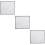 3Pcs Silver Fire Resistant Cloth Barbecue Insulation Placemats Outdoor 9