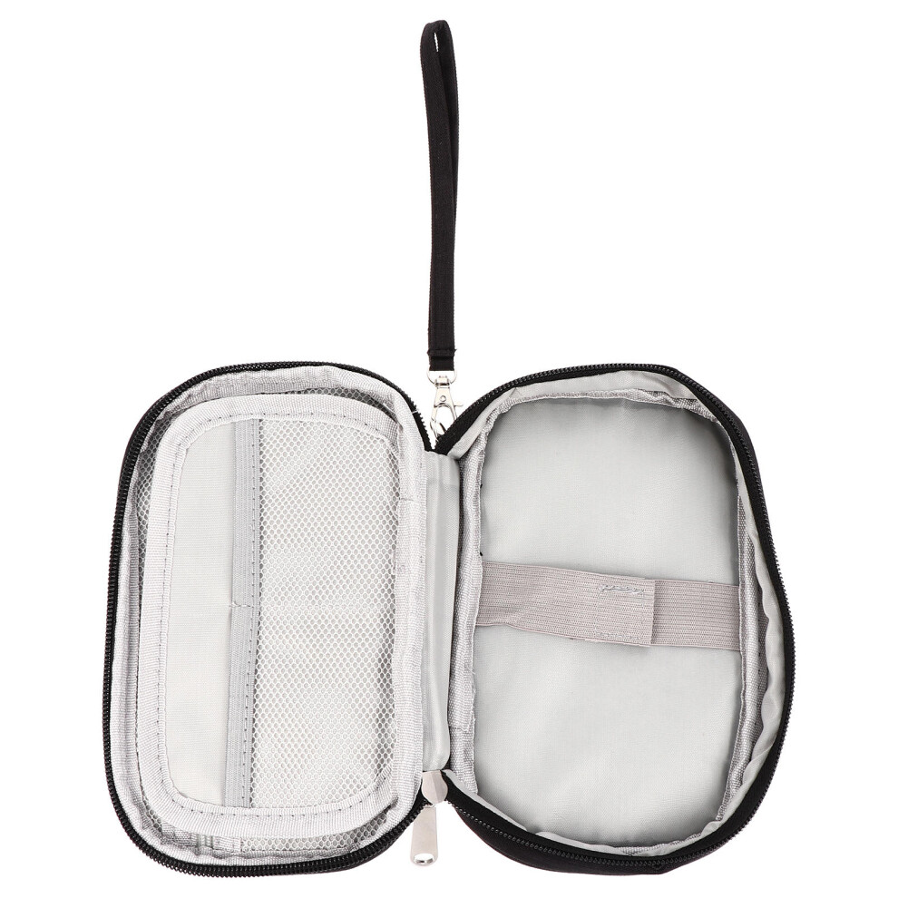 1Pc Portable Storage Pouch 300D For Cables Usb Earphone Charger Black 3164077288352