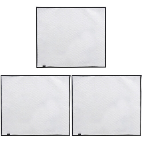 3Pcs Silver Fire Resistant Cloth Barbecue Insulation Placemats Outdoor 1