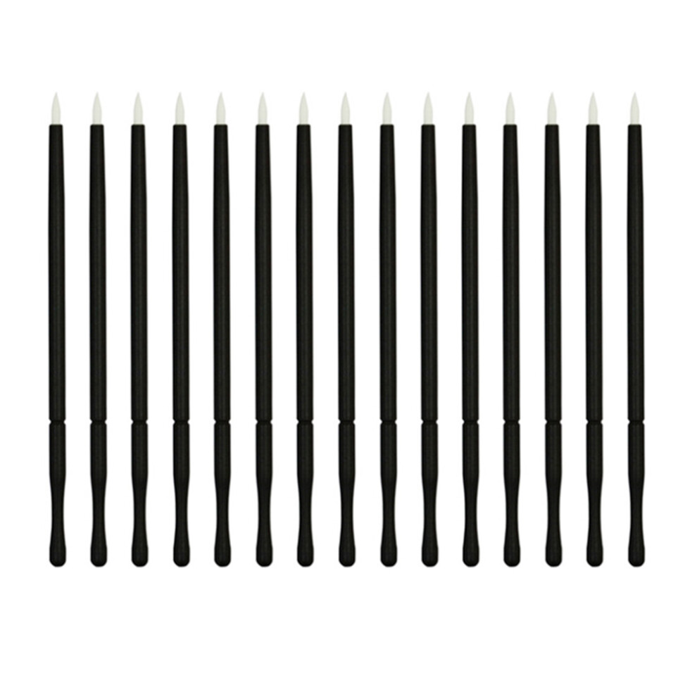 Solustre White 50Pcs Eyeliner Applicator Wands Disposable Eye Makeup Brushes