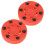 2Stk Professioneller Inline Hockey Puck Rot Für Training Und 3