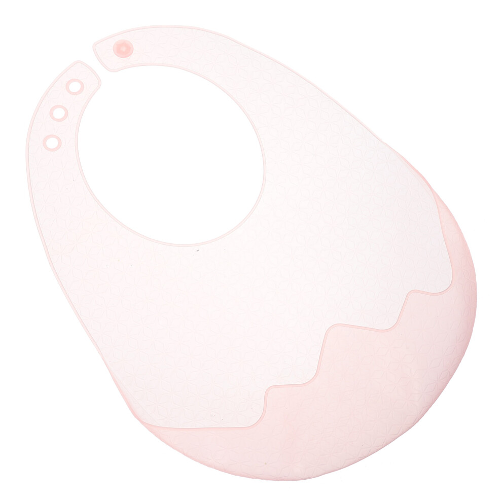 Baby Silicone Bib For Feeding Toddler Drooling Food Catcher Pink Artibetter