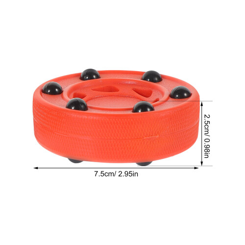2Stk Professioneller Inline Hockey Puck Rot Für Training Und 1