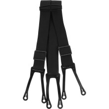 Black Hockey Elastic Pants Suspenders Polyester Anti-Skid Sports