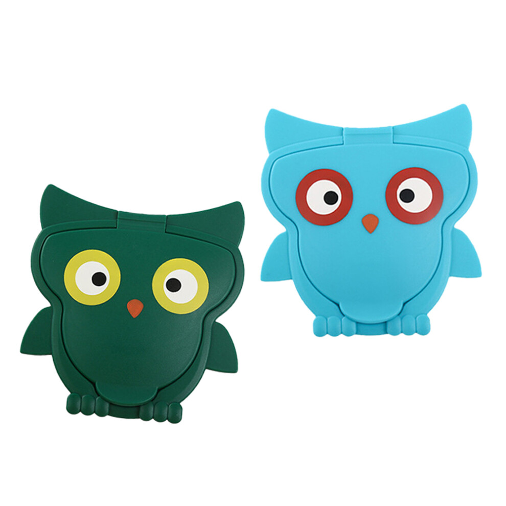2Pcs Assorted Color Pp Tissue Lid Covers For Home Wipe Accessories Artibetter