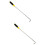 2Pcs Manhole Hook with Rubber Handle Durable Steel Sliding Door Lifter 9